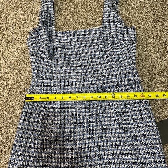 LULUS Women's Adorably Luxurious Tweed Raw Edge Sleeveless Mini Dress Size M - Picture 11 of 16